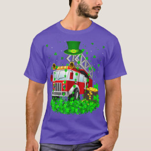 Camiseta Rua Engraçado Shamrock Leprechaun Hate Fire