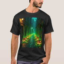 Camiseta Rua esquisita de abóbora verde