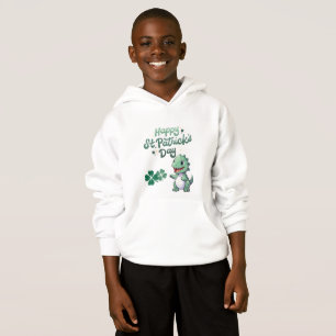 Camiseta Rua Feliz, Dinossauro do Dia de Patrick para Crian