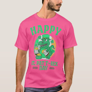 Camiseta Rua Feliz, Rua Engraçada Do Dia T-Rex.