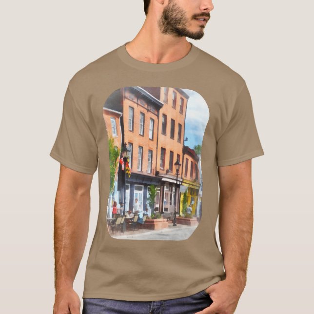 Camiseta Rua Fells Point retrô (Frente)