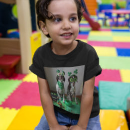 Camiseta Rua, festa de cães do dia de Patrick Toddler Dark 