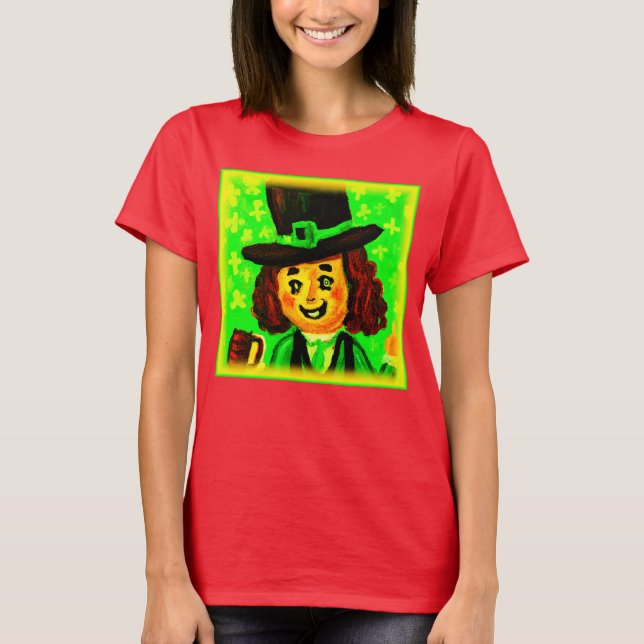 Camiseta Rua festiva. Dia de Patrick. Comprar Agora (Frente)