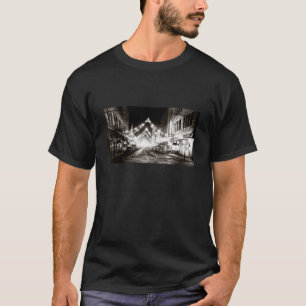 Camiseta Rua Fort de Honolulu, de 1942, à noite