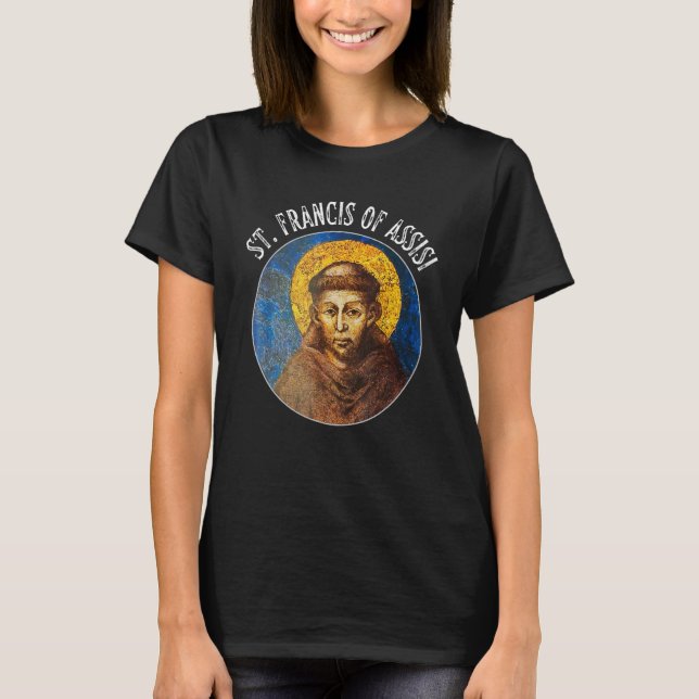 Camiseta Rua Francis Rua Santo Católica Francis de Assisi (Frente)
