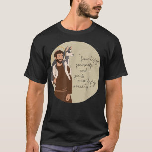 Camiseta Rua Francisco de Assisi, Patrão Santo de Animais C