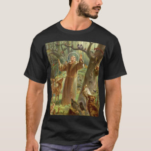 Camiseta Rua Francisco de Assisi pregando animais
