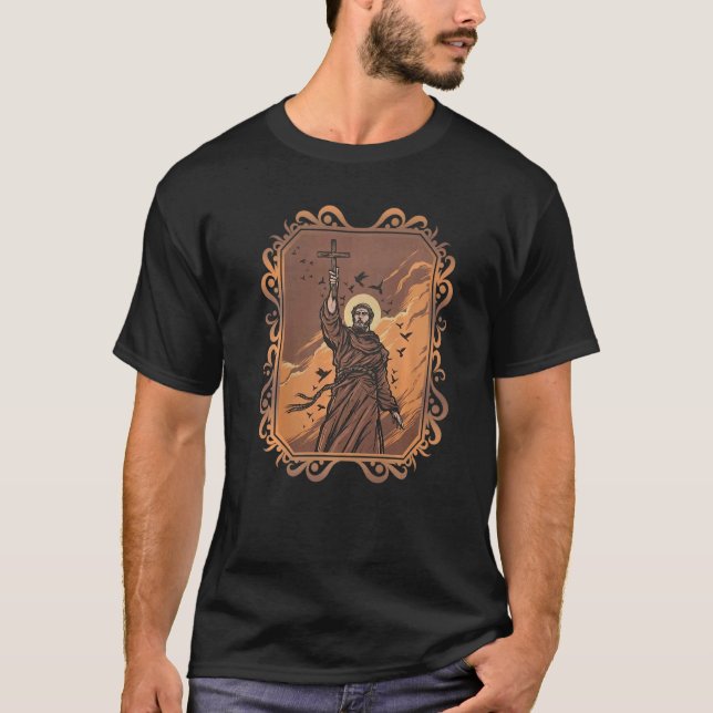 Camiseta Rua Francisco De Assisi, Santo Patronal De Animais (Frente)