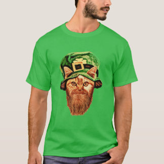 Camiseta Rua, Gato de Leprechaun do Dia de Patrick