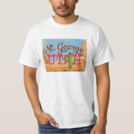 Camiseta Rua George Utah Viagens vintage do Deserto