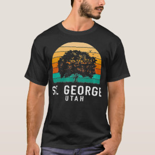 Camiseta Rua George Vintage Sunset Utah Souvenir Premium