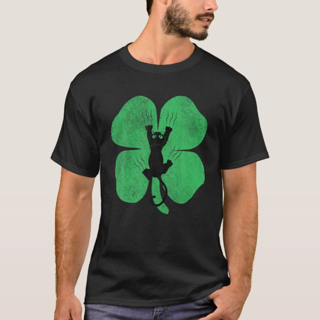 Camiseta Rua Gift. Shamrock do dia de Patrick Clover Irish  (Frente)