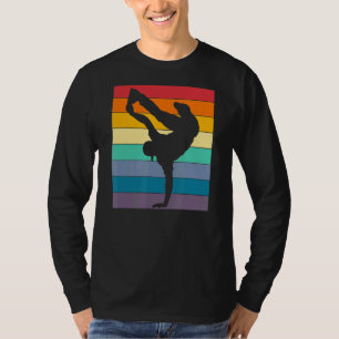 Camiseta Rua Hip Hop Break Dance Vintage Estilo Retro Rai