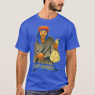 Camiseta Rua Homobonus Patron Santo de Pessoas de Negócios