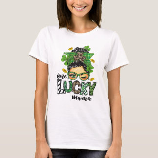 Camiseta Rua Irlandesa do Green Shamrock Patrick One Lucky 