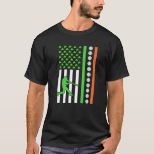 Camiseta Rua irlandesa do jogador de basebol americano.