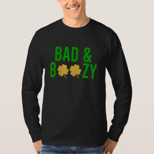 Camiseta Rua Irlandesa Má E Boozinha Bebendo Engraçado No D