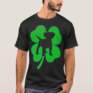 Camiseta Rua Irlandesa Shamrock Leaf Jack Russell Terrier