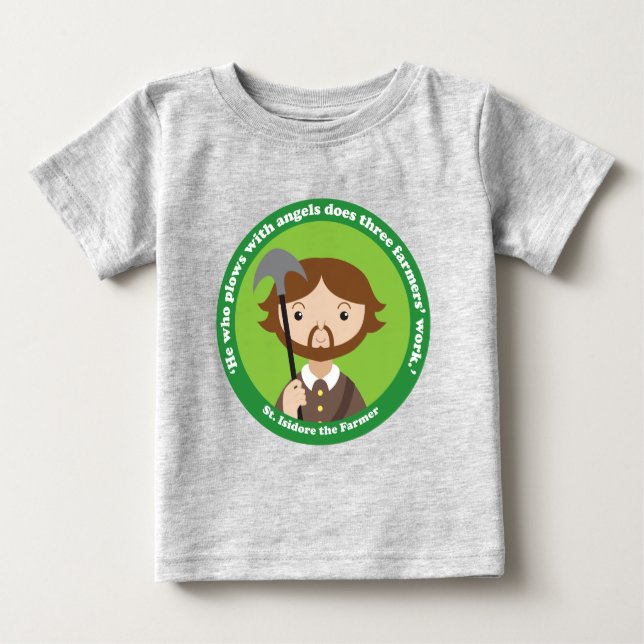 Camiseta Rua. Isidore o agricultor (Frente)