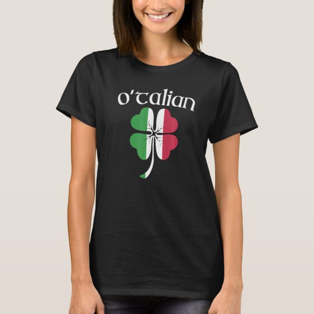 Camiseta Rua italiana curiosa O'TALIAN, Dia de Patrick Sha (Frente)