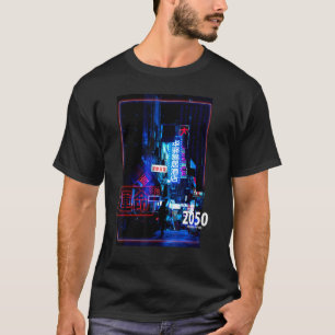 Camiseta Rua Japão Futurística Cyberpunk Lofi