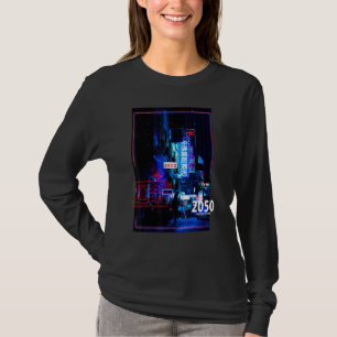 Camiseta Rua Japão Futurística Cyberpunk Lofi