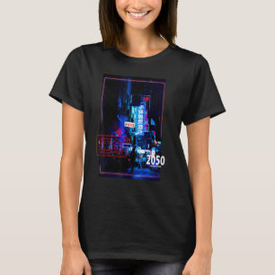 Camiseta Rua Japão Futurística Cyberpunk Lofi