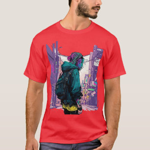 Camiseta Rua Japonesa Cyberpunk Tokyo Streetwear2