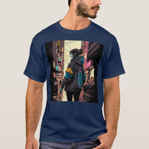 Camiseta Rua Japonesa Cyberpunk Tokyo Streetwear 2