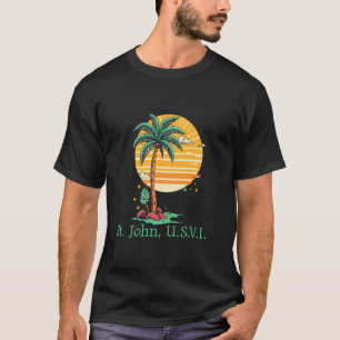 Camiseta Rua. John usvi USA Virgin Island Souvenir Vacation