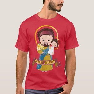 Camiseta Rua Joseph Consecration Cute Jesus Crianças Católi