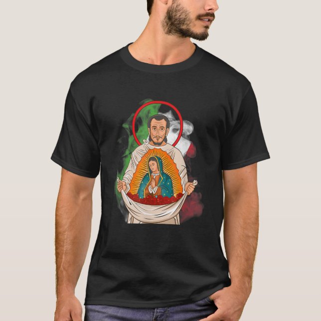 Camiseta Rua Juan Diego y Virgen de Guadalupe (Frente)