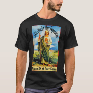 Camiseta Rua. Jude o Apóstolo de Jesus Perdido Causa Patrão