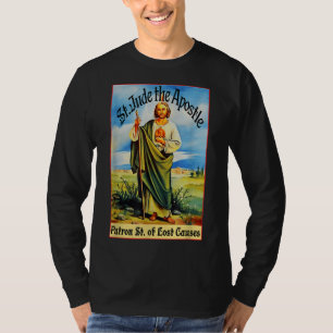 Camiseta Rua. Jude o Apóstolo de Jesus Perdido Causa Patrão