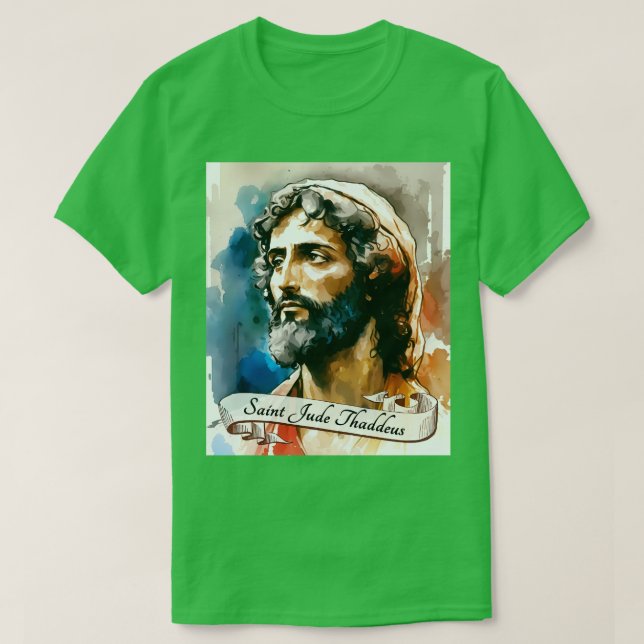 Camiseta Rua Jude Thaddeus Igreja Católica Santo Religião (Frente do Design)