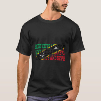 Camiseta Rua Kitts Nevis Kittian Flag Sports Lovers