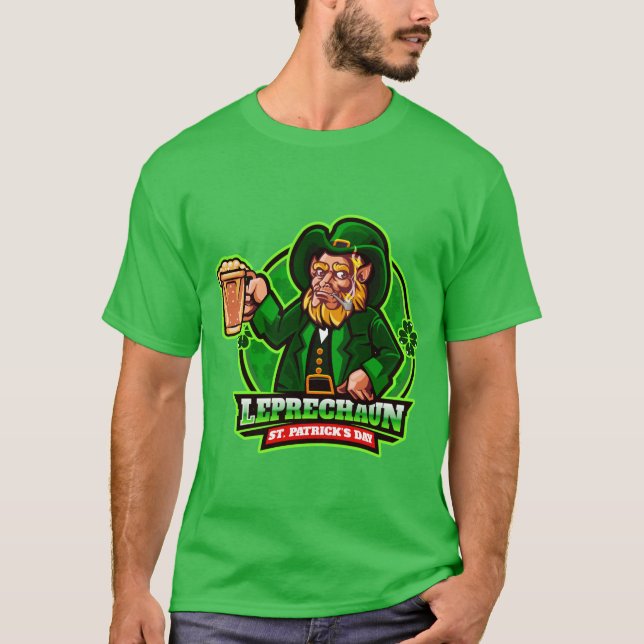 Camiseta Rua, Leprechaun do Dia de Patrick (Frente)