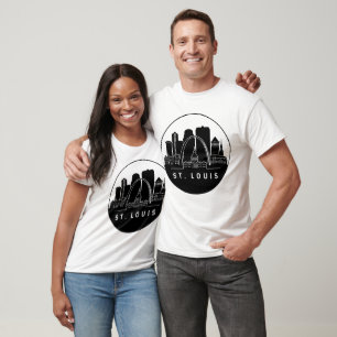 Camiseta Rua Louis Missouri Skyline