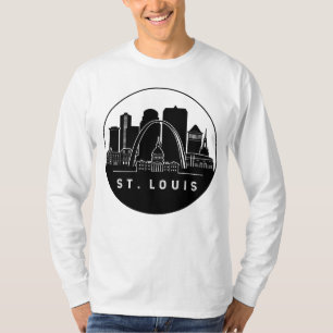 Camiseta Rua Louis Missouri Skyline