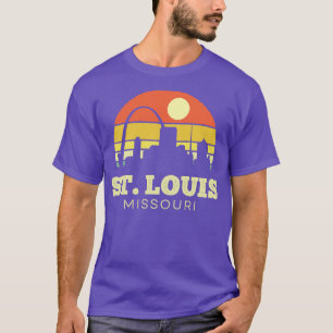 Camiseta Rua Louis Missouri Vintage Sunset