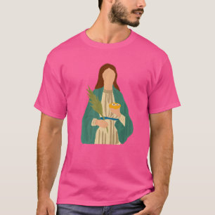 Camiseta Rua Lucy Rua Lucia Patron Of Eyes And Blinds Catól
