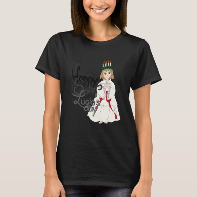 Camiseta Rua Lucy Rua Lucia Patron Of Eyes And Blinds Catól (Frente)