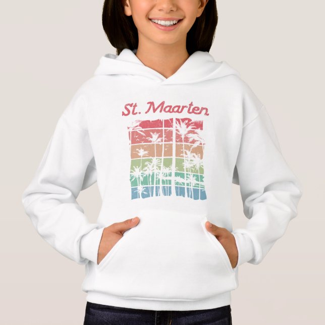 Camiseta Rua Maarten Rainbow Colors Sint Martin (Frente)