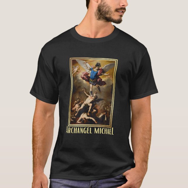 Camiseta Rua Michael, a Igreja Católica Protetora Archangel (Frente)