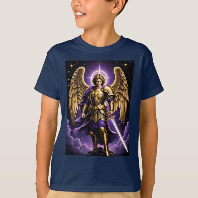 Camiseta Rua Michael o católico arcanjo (Frente)
