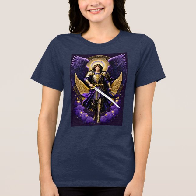 Camiseta Rua Michael o católico arcanjo (Frente)