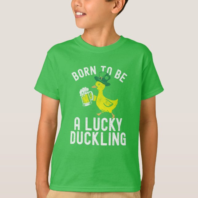Camiseta Rua, Nascer de Dia de Patrick, para ser sortudo (Frente)
