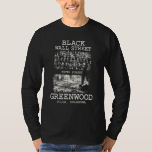 Camiseta Rua Negra Wall Street Tulsa Oklahoma História Negr