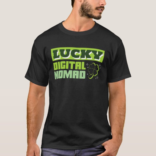 Camiseta Rua Nômada Digital Lucky Dia de Patrick Trabalhand (Frente)
