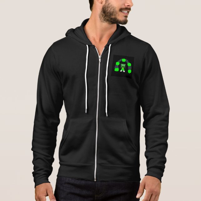 Camiseta Rua, o Cheio de FrankenCheese de Patrick, Zip Hood (Frente)